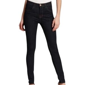 J Brand Black Maria Skinny High Rise Denim Jeans Size 27‎